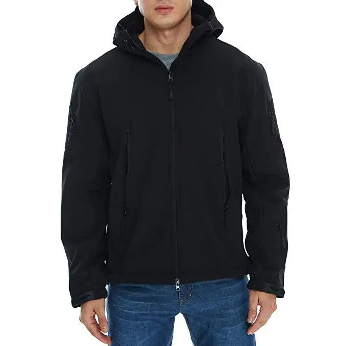 

2019 Autumn New Style shayu Leather Fleece Large Size Jacket Men's Outdoor Waterproof Windproof Commander Coat Men's Hooded