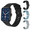 black with 3 straps