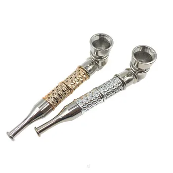 

Portable Metal Removable Smoking Pipe Tobacco Herb Filter Pipes with Cover