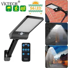 56 светодиодный пульт дистанционного управления солнечный светильник светодиодный Открытый водонепроницаемый Солнечный настенный светильник садовый уличный светильник украшение сада Прямая поставка