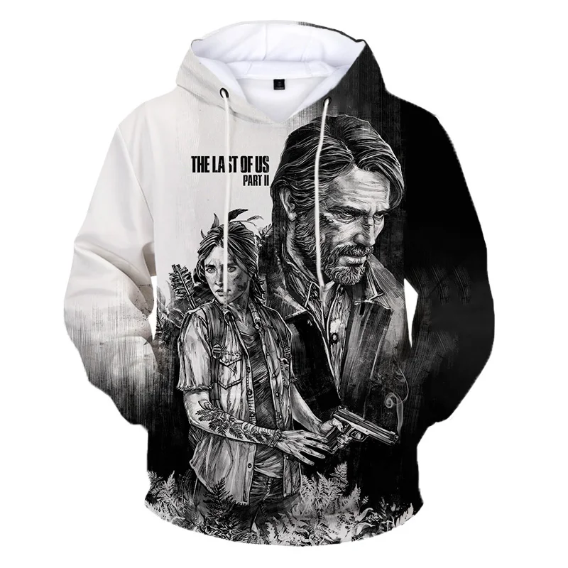 

The Last of Us: Part II 3D Printed Hoodie The Last of Us Casual Pullover Hoodie Unisex Game Hoodie for Men and Women