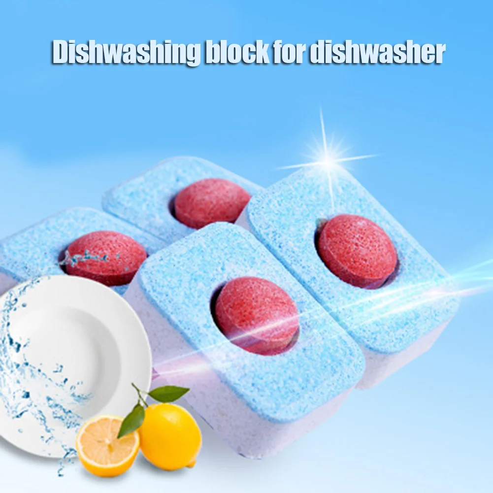 30pcs Dishwashing Tablet Dishwasher Detergent Dishes Tabs Cleaning