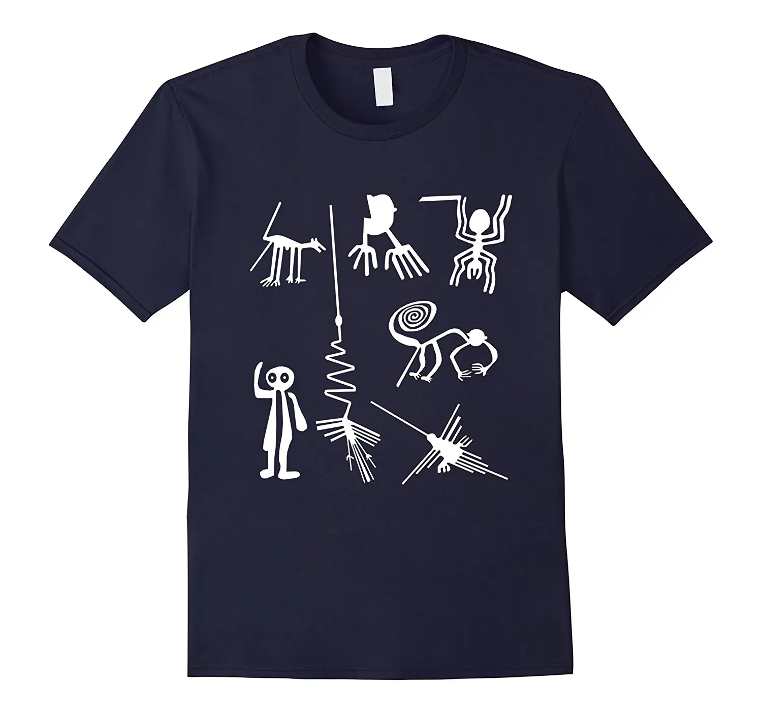 

Men's Cool Short-Sleeve T-Shirt Ancient Nazca Lines Aliens Extraterrestrial T shirt