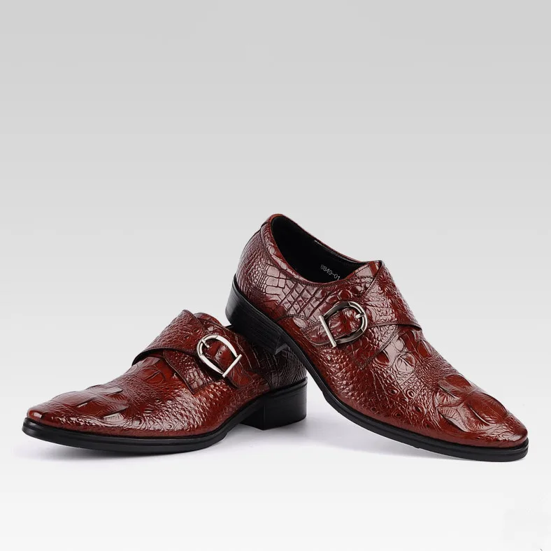 Высококачественные мужские строгие туфли оксфорды из натуральной кожи Мужская Металлическая черная пряжка ремня модельные свадебные туфли броги zapatos
