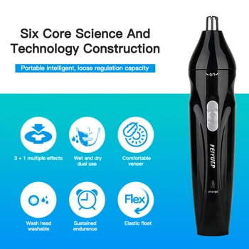 

3in1 USB Nose Hair Trimmer Electric Nose Neck Eyebrow Trimmer Implement Hair Removal Shaver Clipper Men Shaver Cutter Machine