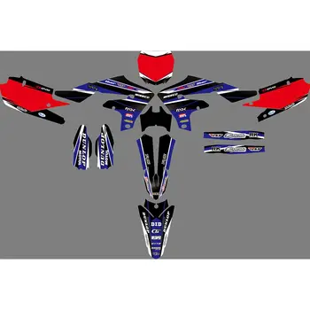 

Full Graphics Decals Stickers Motorcycle Background Custom Number Name 3M Matte For YAMAHA YZ450F YZ 450F YZF 450 2018 2019 2020