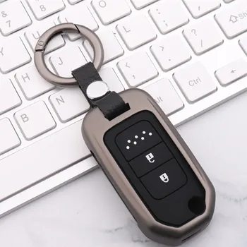 

Car key case for honda civic 4d 2019 crv fit2015 odyssey forza 300 125 ccord 2018 2007 2003 jazz hrv cover auto holder shell