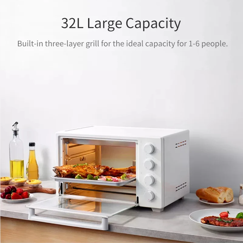 2019 оригинальная электрическая духовка Xiaomi Mijia 32L 1600 Вт домашняя печь пирог умная с
