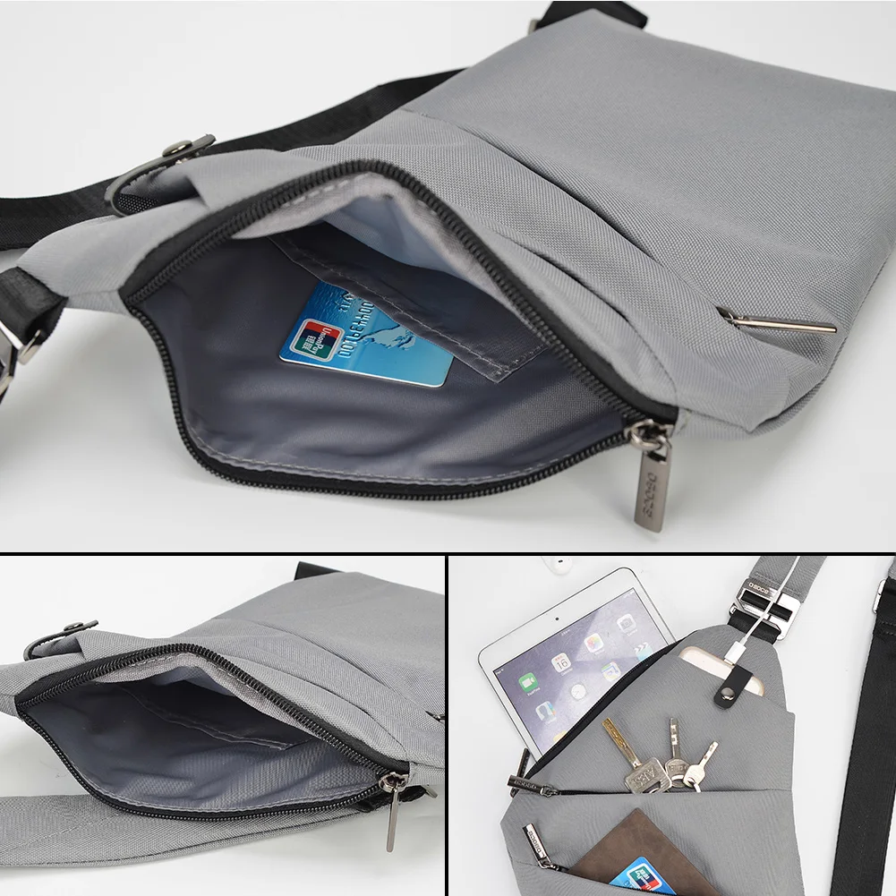 OSOCE Противоугонная сумка через плечо, сумка на плечо, нагрудная сумка, водонепроницаемый чехол, рюкзак, велосипедный спорт