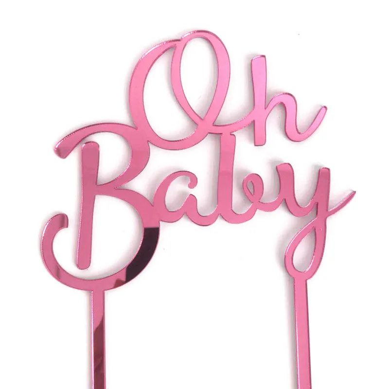 Oh Baby акриловые Топпер для торта «С Днем Рождения» для девочек и мальчиков Детские вечерние украшения кекс топперы материалы для украшения тортов