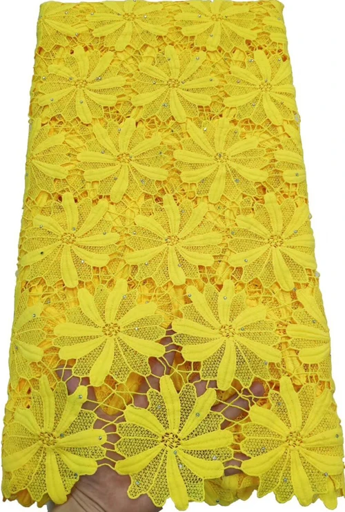 Последние дизайнерские африканские кружевные ткани высокого качества кружева гипюр шнур кружевная ткань для женщин ткань для вечернего платья ETB78 желтый