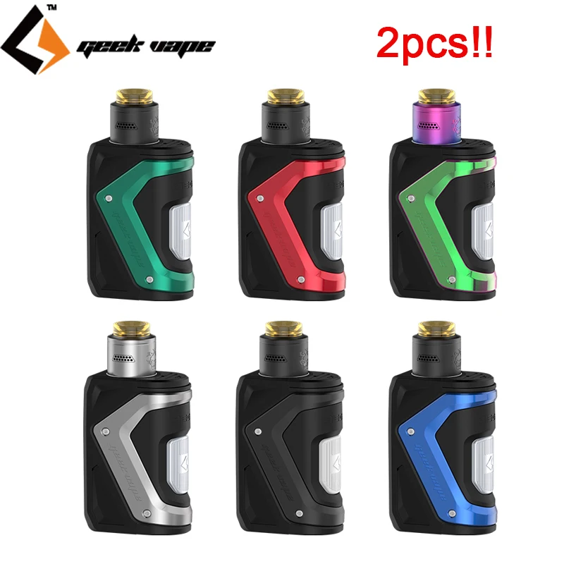 

2PCS! Original GeekVape Aegis Squonker Kit 100W Aegis Squonk TC Mod With Tengu RDA Atomizer Fit N80 fused clapton coils vape