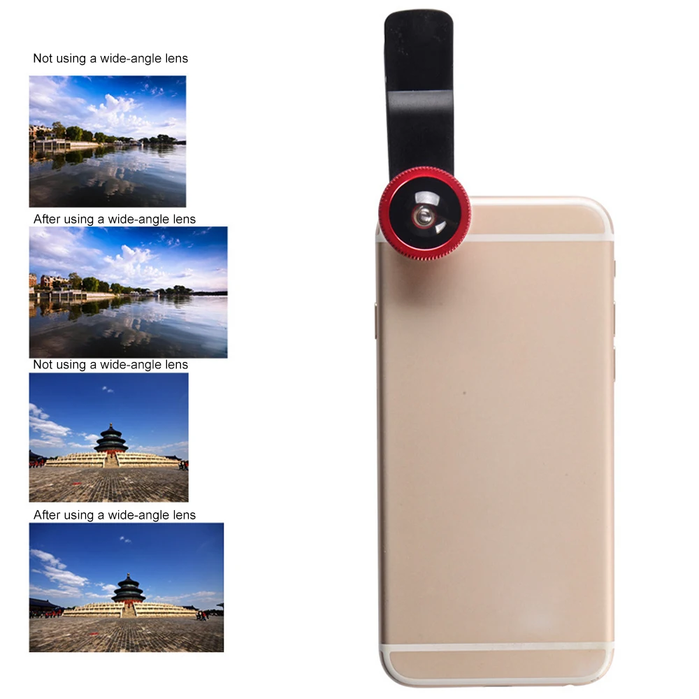 Универсальный 3 в 1 Широкоугольный макро объектив "рыбий глаз" Объективы для мобильных телефонов Fish Eye Lentes для iPhone7 8 X аксессуары для смартфонов