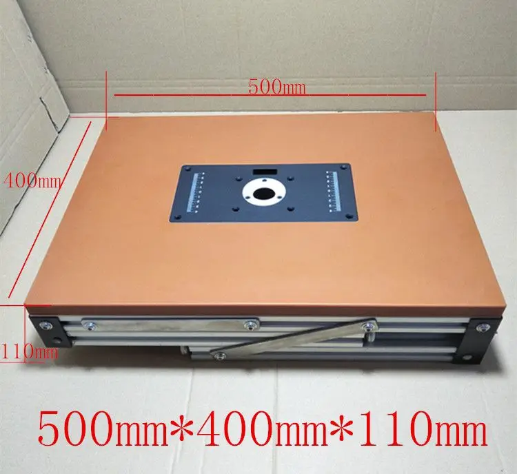 Mini Trimming Machine Folding Table Processing Customized Bakelite Table Top Aluminum Profile 500mm-400mm-430mm