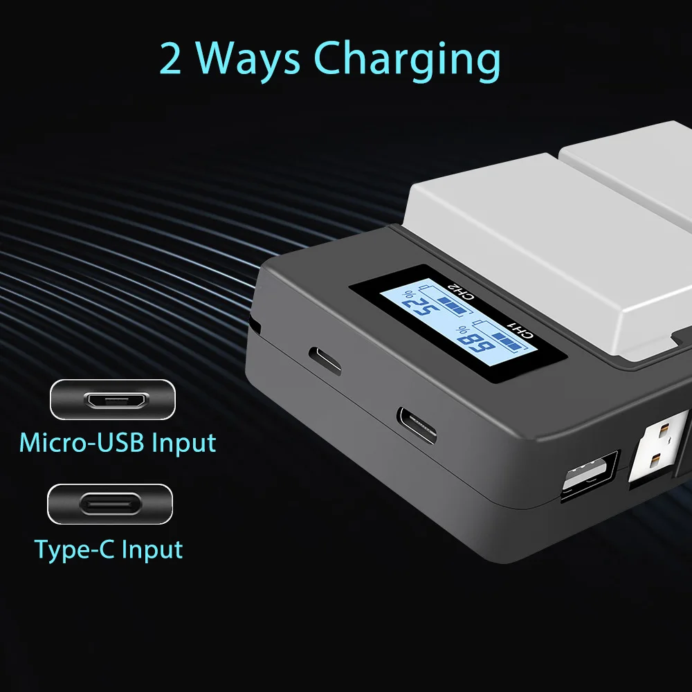 PALO-LPE8-LP-E8-LP-E8-LCD-Display-USB-Battery-Charger-for-Canon-EOS-550D-600D