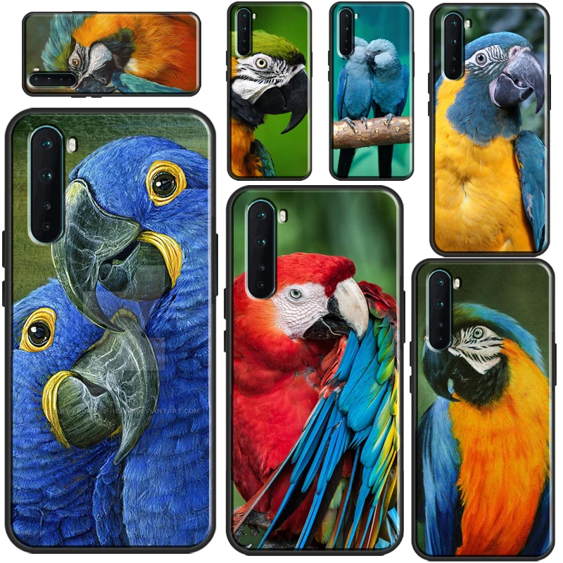 Macaw Parrot Custodia Colorata Per Oneplus 9 10 Pro Nord2 8T 9R Coque Per Oppo Realme 8 Pro 8I C3 C21 Gt Neo 2 Master