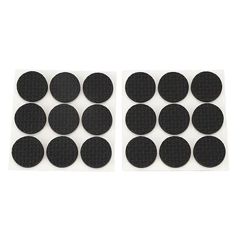 

18 Pcs Self Adhesive Black Foam Table Chair Leg Pad Protector