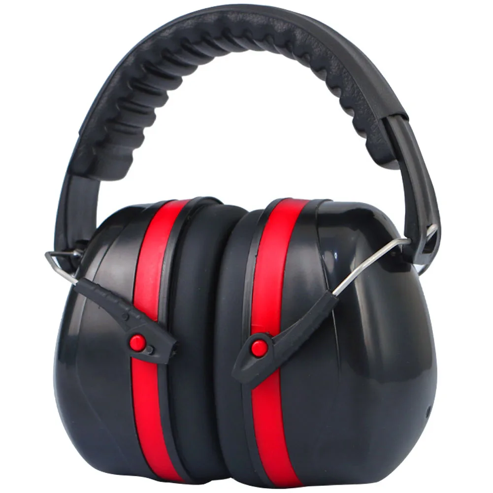 Red Black SNR 35dB шумоподавление защитные наушники Защита слуха мягкая пена для детей взрослых стрельба Безопасность Строительство обучение - Цвет: Red Black