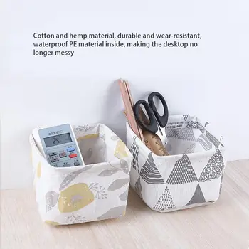 

1pcs Simple Cute Cactus Pine Tree Stripe Pattern Flax Holder Multifunction Stationery Supplies Storage Office Desktop W8E4