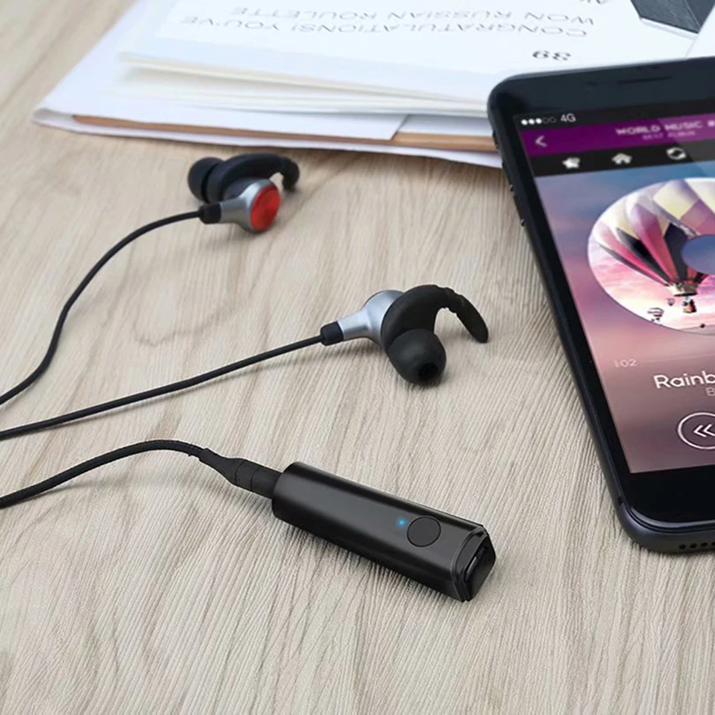 Мини 3,5 мм аудио разъем автомобильный Bluetooth приемник 5,0 беспроводной Bluetooth аудио адаптер AUX автомобильный Bluetooth приемник