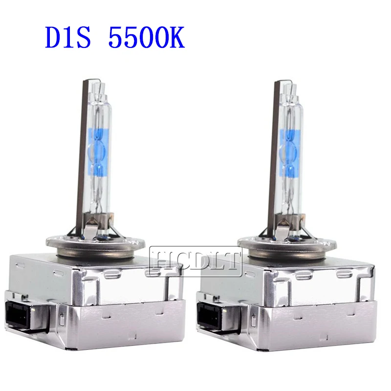 HCDLT 2PCS Original D1S 12V 5500K High Bright 35W 55W Xenon D1S HID Bulb Lamp For Car Headlight Kit A1 A3 A4 A5 A6 A7 Q3 Q5 Q7  (4)