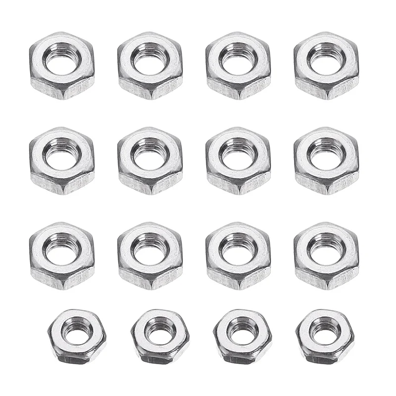 50pcs/set M2.5 Universal Turntable Headshell Cartridge Mounting Kit Stainless Steel Bolts Hex Socket Head Screws Nuts Set Case