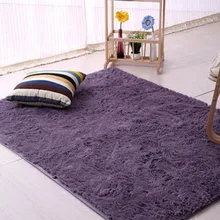 1 шт., супер мягкий длинный плюшевый шелковистый коврик, коврик для двери, коврик для спальни, гостиной, ванной комнаты, прикроватный коврик для окна BS