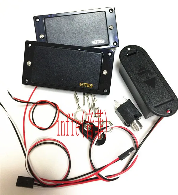 New Emg 81/85 Active Pickups High Output Emg Pickups Silver And Gold Logo Emg  Pickups One Whole Set 2 Pickups Free Shipping - Guitar Parts  Accessories  - AliExpress