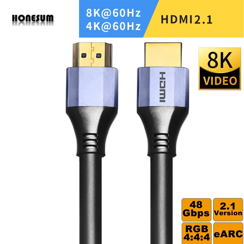 Обновление HDMI 2 1 высокоскоростной 4K @ 120HZ 8K 60HZ UHD HDR Lossles усилитель для PS4 HDTV проектор