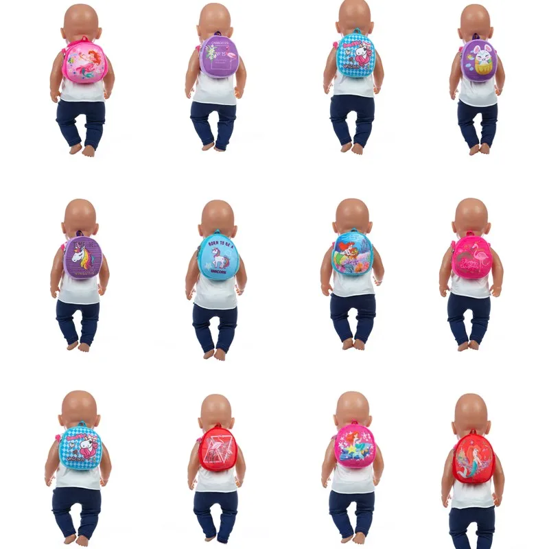 Аксессуары для кукол новинка 2020 красный синий розовый рюкзак новорожденных с