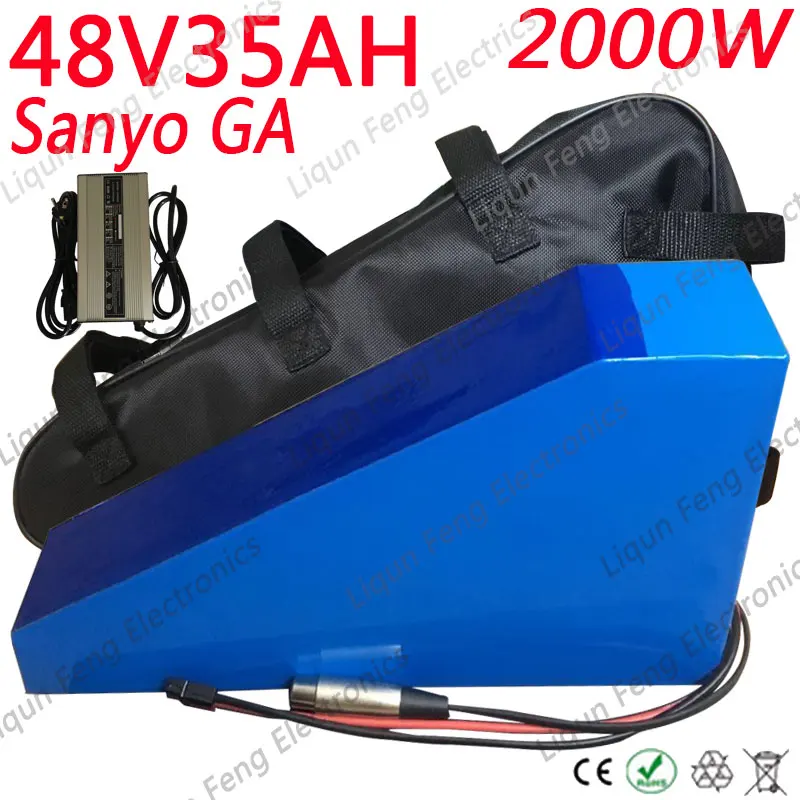 Литий ионный аккумулятор 48 В 2000 Вт 35 Ач Ач|ebike battery|48v 35ahbattery ebike |
