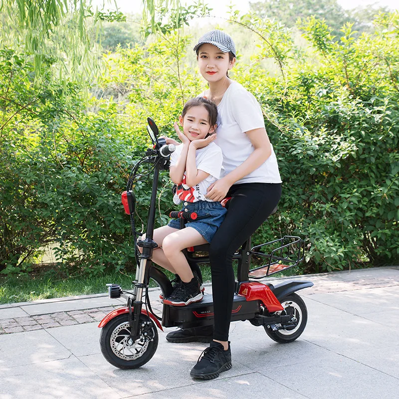 Daibot Electric Scooter Off Road Two Wheels Self Balancing Scooters 10inch 48V Portable Seat Folding Electric Bicycle Bike Adult (5)