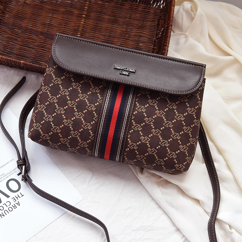 

Designer Handbag High Quality letter printing color band with shoulder bag Western fashion wild diagonal bag small bag