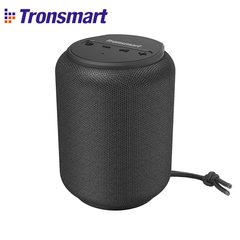 Tronsmart T6 Mini Bluetooth Speaker TWS Speakers 5.0 IPX6 Waterproof Mini Portable Speakers 360-degree Music Black Soundbar