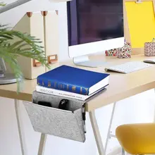 Фетровый прикроватный Карманный кроватный органайзер для хранения телефона книга удаленный контейнер, сумка