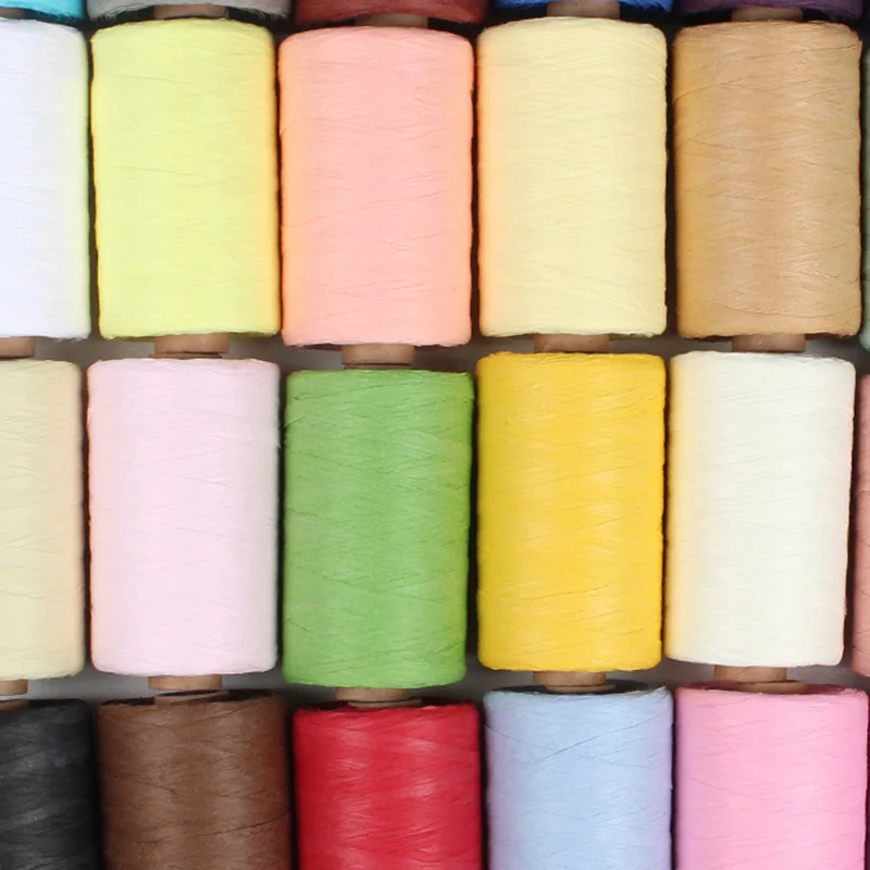 280-300 Meter Summer Raffia Straw Cotton Raffia Yarn For Hand Knitting Hats Bags Crochet Yarn Handmade Craft Knit Yarn Thread