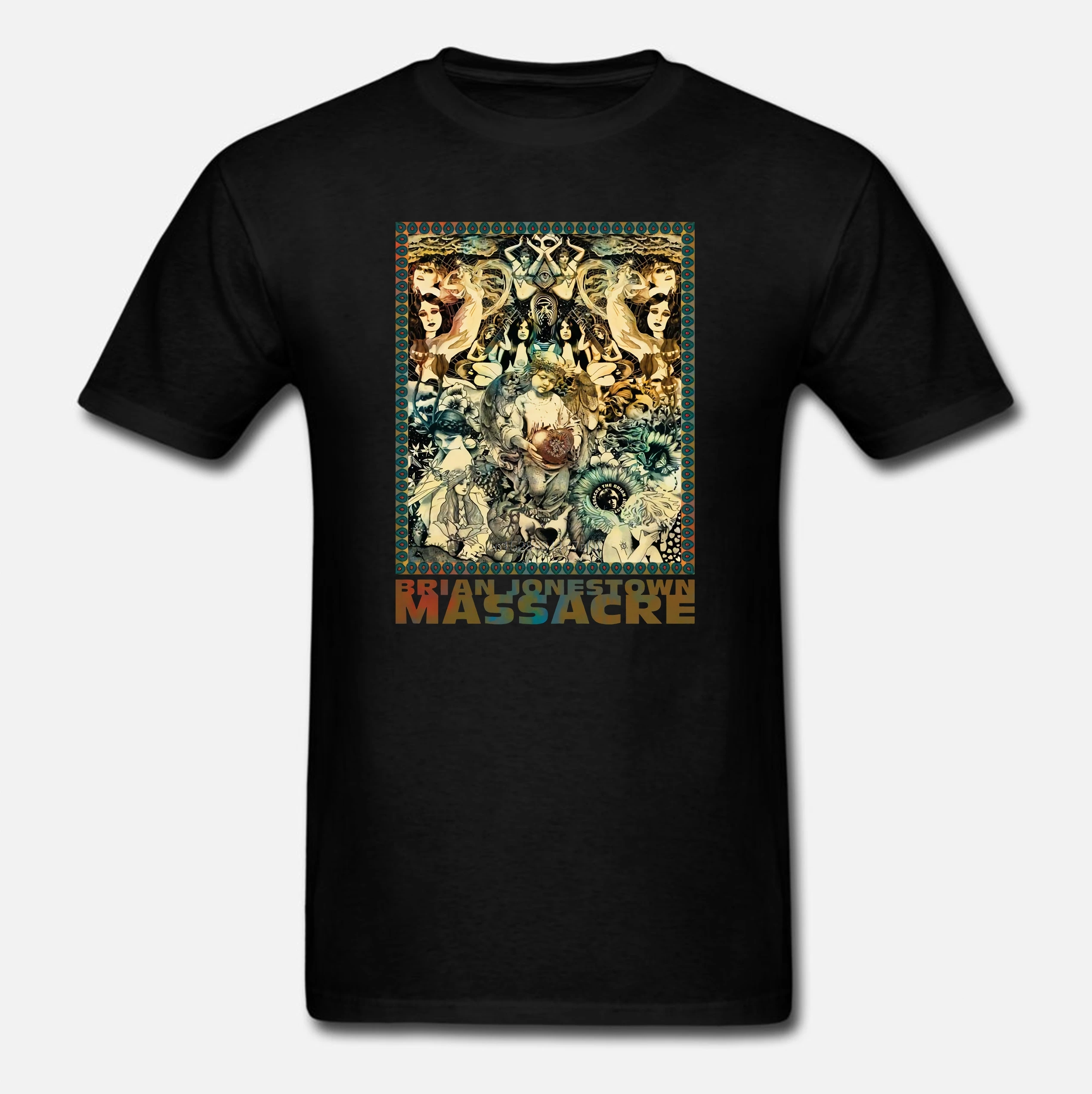 3D T Shirt The Brian Jonestown Massacre Tour Psychedelic Rock Band Popular Tops Short Sleeve Hipster Tees1(2) | Мужская одежда