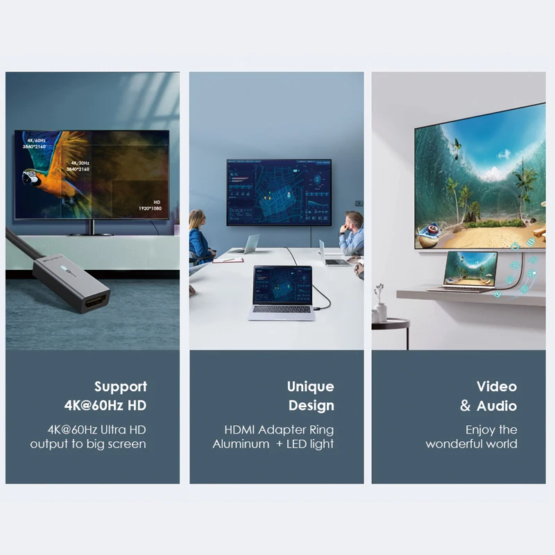 Кабель Mini Displayport к HDMI адаптер синхронизация данных 4K 60 Гц Мини Dp конвертер для Macbook Lenovo Acer C315 (art.: 3a388e22e53) - 3a388e22e53