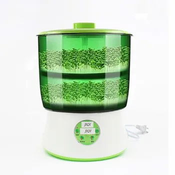 

110V Automatic Bean Sprouts Maker Thermostat Electric Germinator Vegetable Green Seedling Sprout Growth Bucket Machine US