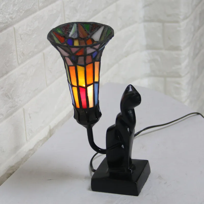 Настольная лампа Тиффани E27 барокко прикроватная для спальни креативная Мода