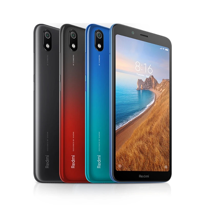 Мобильные телефоны Xiaomi Redmi 7A с глобальной версией, 2 Гб, 32 ГБ, Восьмиядерный процессор Snapdragon 439, разблокировка лица, hd-экран 5,45 дюйма, 4000 мАч, камера 12 МП