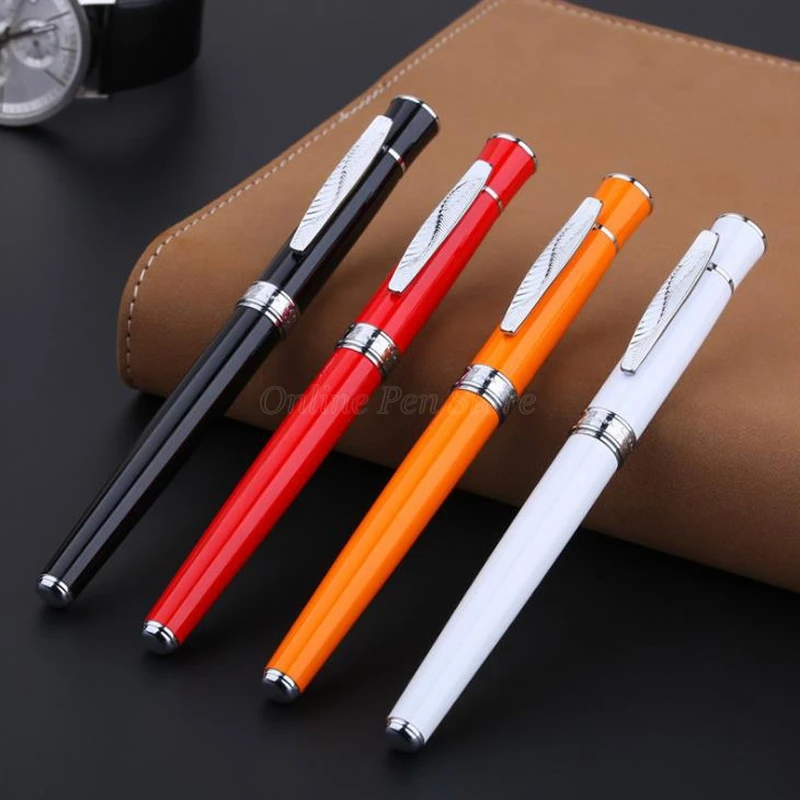Picasso 607 High Grade Metal Silver Trim Financial Roller Ball Pen Refillable Professional Office Stationery Writing Tool 86pieces set notebook a6 notepad writing pads loose leaf bookkeeping cash budget financial planning workbook kawaii stationery