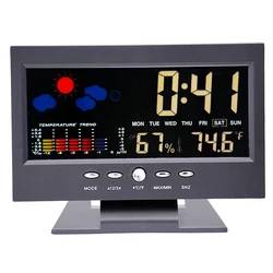 Enhanced Multifunction Weather Station with Color Display and Alarm Clock (B)