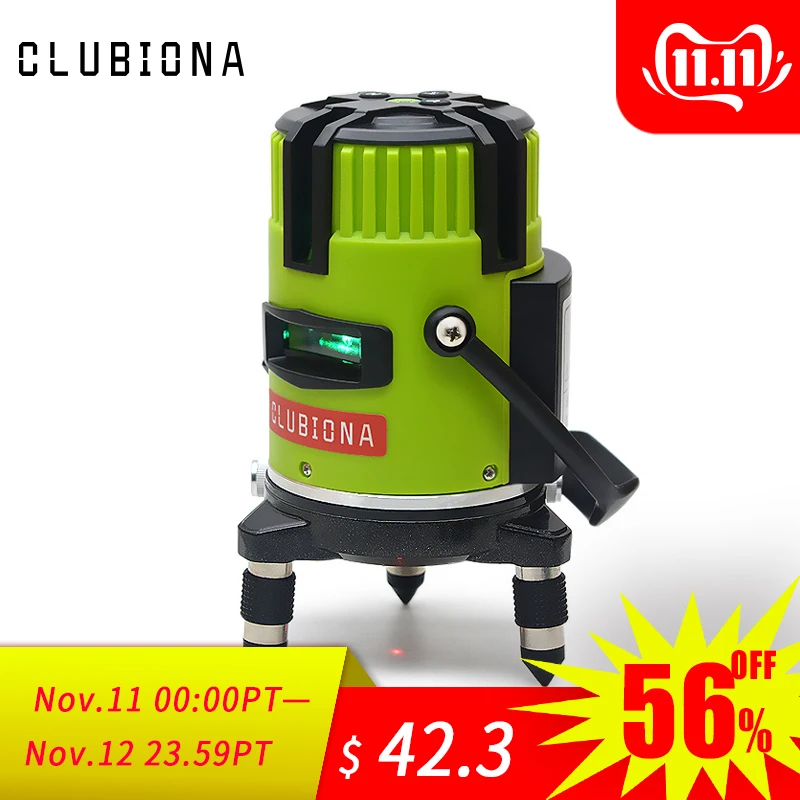 Kaufen Clubiona tilt slash funktionale Deutsch marke 520nm outdoor und empfänger erhältlich selbst nivellierung grün strahl linien laser level