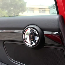 Автомобильная Внутренняя крышка ручки двери 3D наклейка для BMW MINI