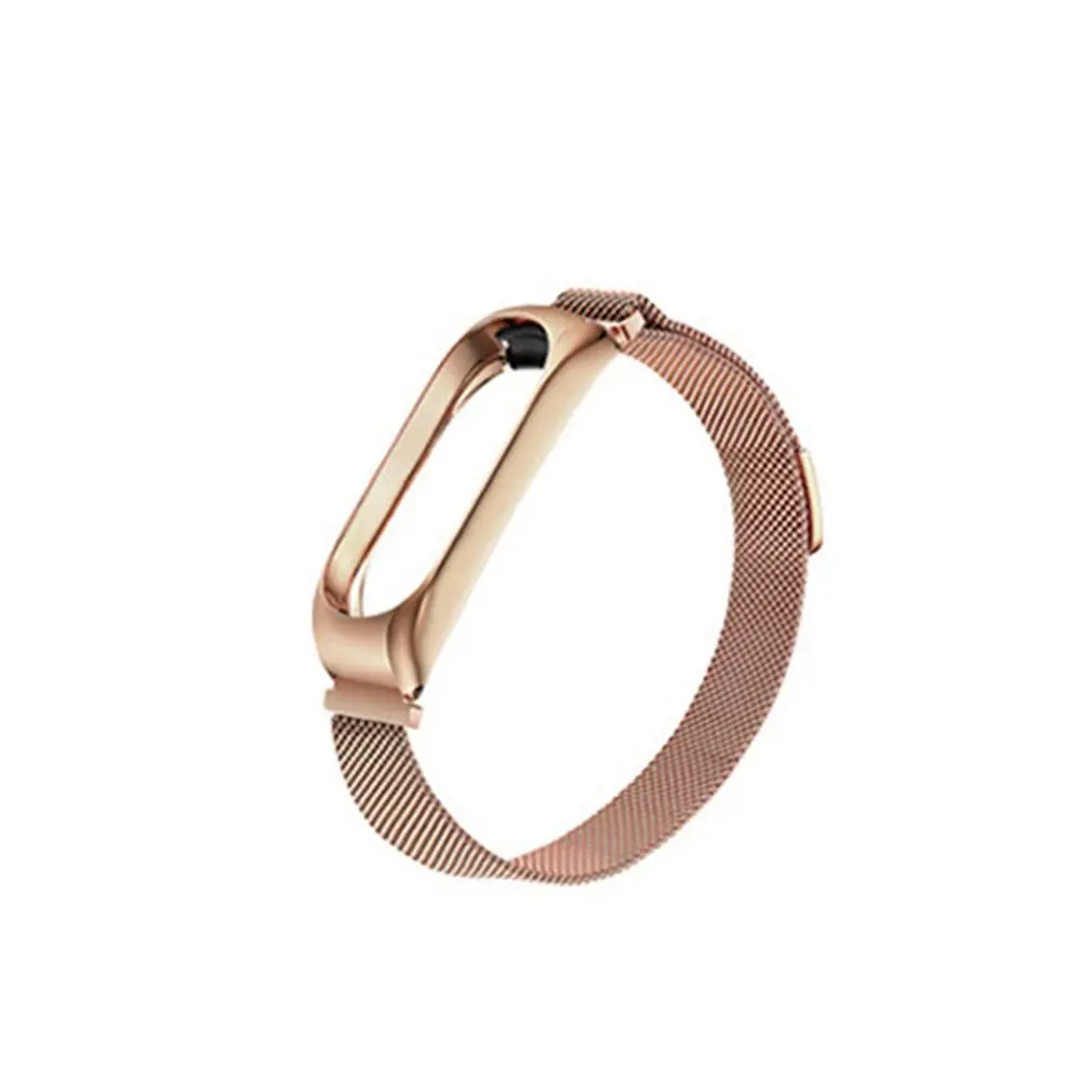 

2019 Fashion For Xiaomi Mi Band 4 Replacement Sport Magnetic Item Strap Metal Wristband Bracelet Two-Tone Replacement Strap