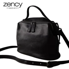 Zency классическая женская сумка из натуральной кожи Женская Повседневная сумка высокого качества модная женская сумка через плечо серый бордовый