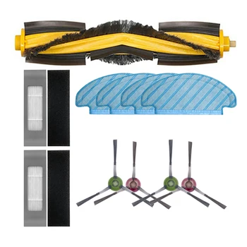 

HOT！-for Ecovacs Deebot Ozmo T8 Deebot ing Robot Vacuum Cleaner Main Brush Side Brush Filter Cleaning Cloth-11Pcs