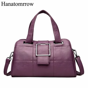 

Luxury Handbags Women Bag Designer Pu Leather Soft Messenger Bags Boston Sheepskin Bags Handbags Crossbody Bags for Female