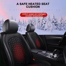 12v регулируемый подогреваемое кресло для автомобиля, наволочка чехол для сиденья безопасный анти-скольжение Подушка автомобиля обогрев салона грелка для зимнего периода